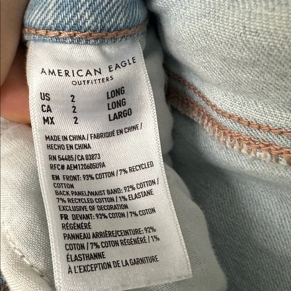 American Eagle Highest Rise Baggy Straight Jeans - Picture 4 of 6